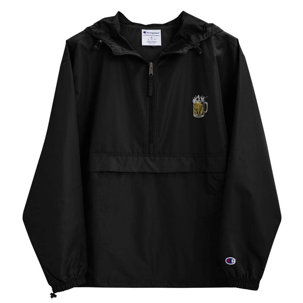 SaltWater Brewery Beer Shark Embroidered Champion Packable Jacket