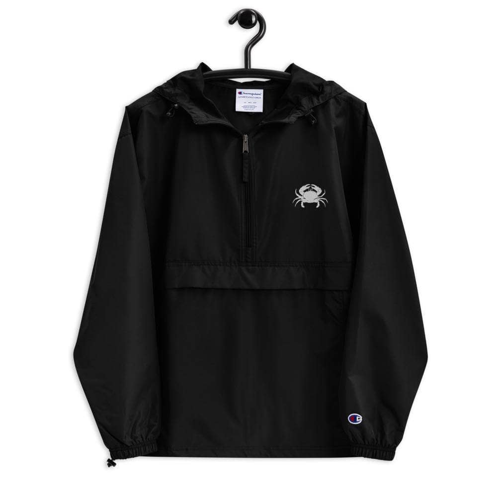 SaltWater Brewery Crab Embroidered Champion Packable Jacket