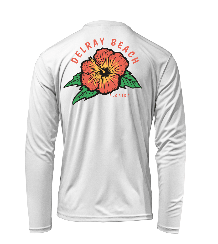 SaltWater Brewery Delray Beach Hibiscus - UV Long Sleeve