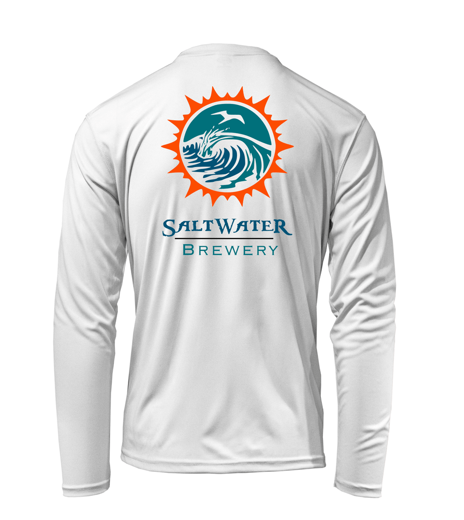 SaltWater Brewery Dolphins Themed Logo - UV Long Sleeve