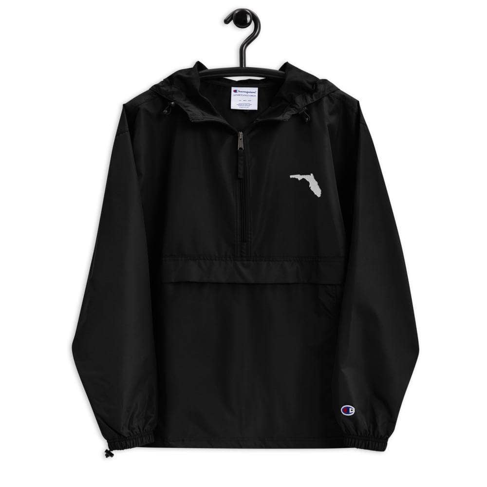 SaltWater Brewery Florida Outline Embroidered Champion Packable Jacket