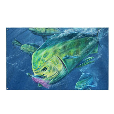 SaltWater Brewery Mahi Mahi Madness Flag