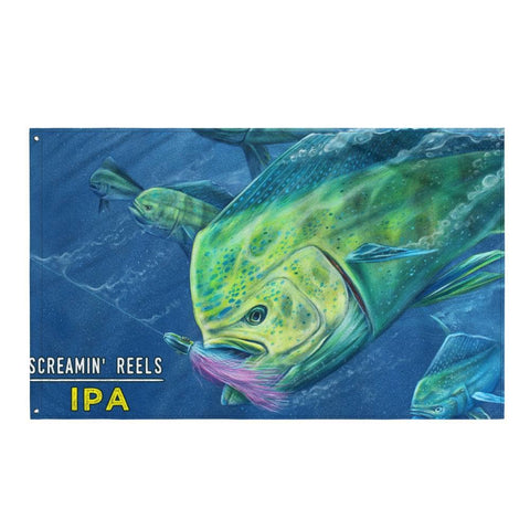 SaltWater Brewery Screamin' Reels Flag