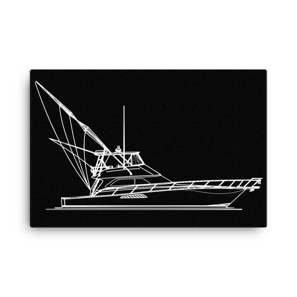 Sportfish Negative Canvas