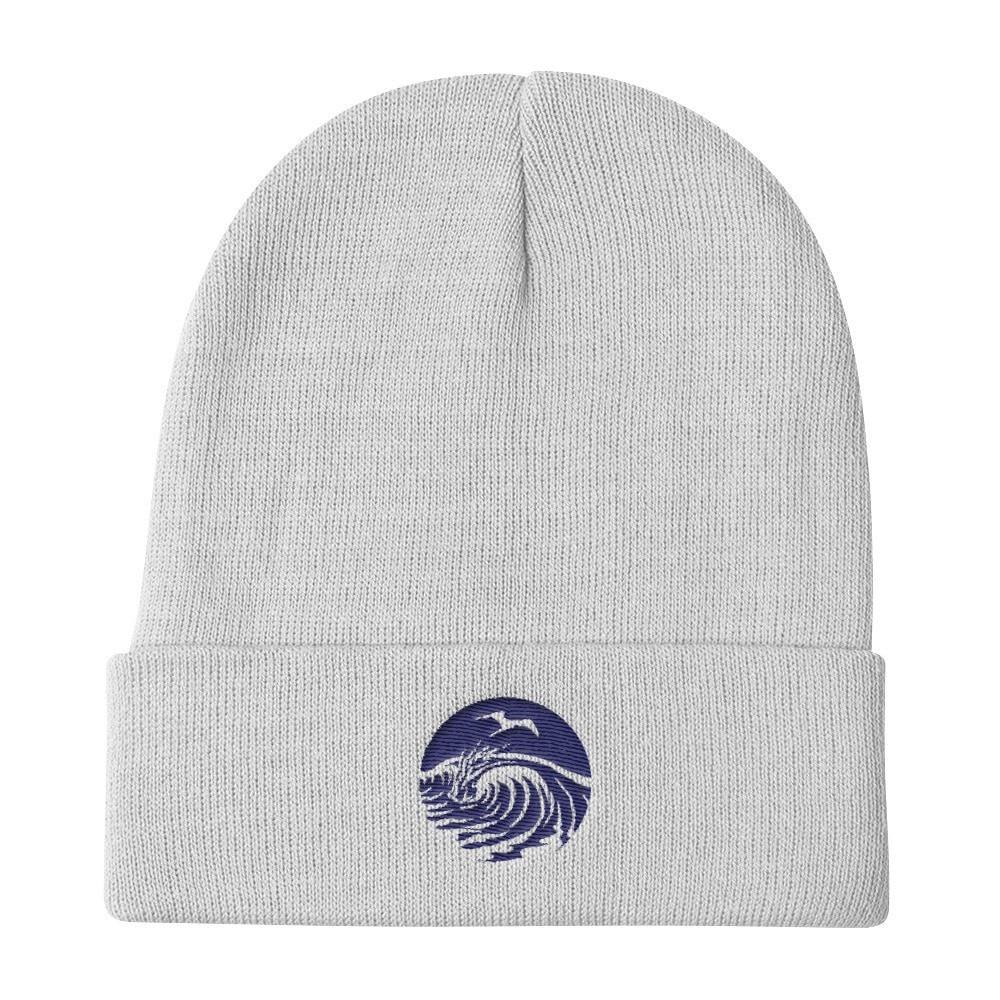 SaltWaterBrewery Navy Logo - Knit Beanie