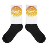 Sunset Logo - Black foot socks