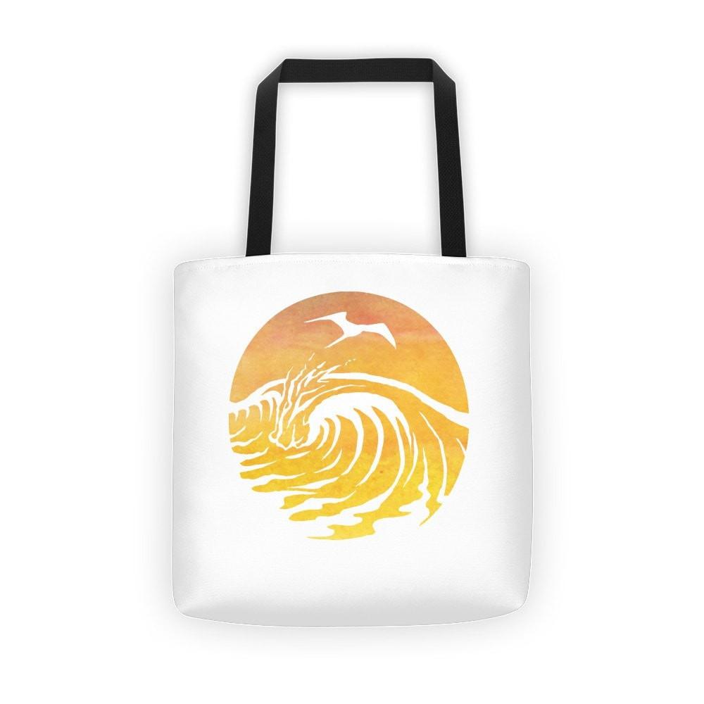 SaltWaterBrewery Sunset Logo - Reusable Shopping Bag /Beach Tote