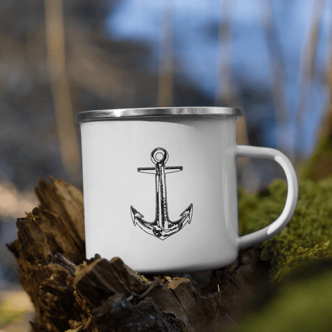 SaltWater Brewery Anchor Enamel Mug