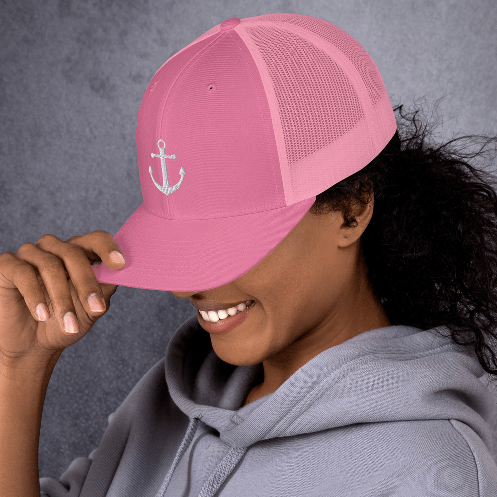 Anchor Trucker Hat Pink