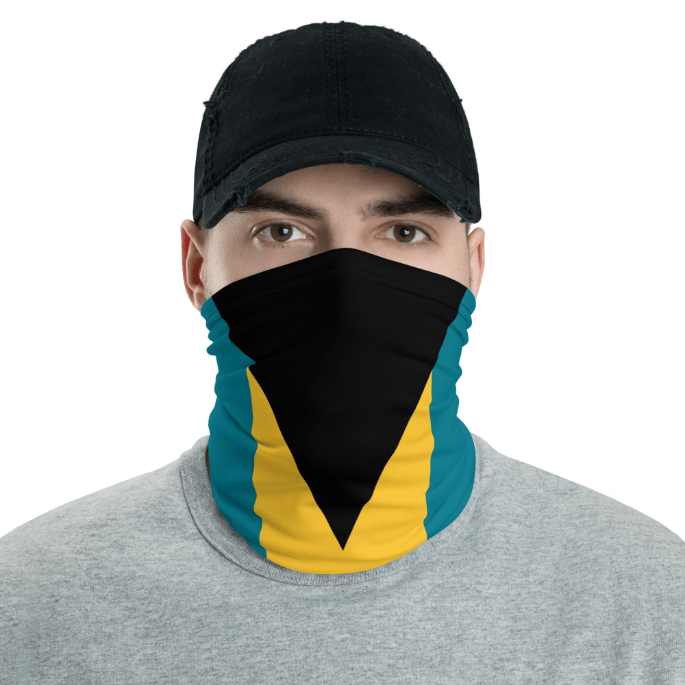 UPF Neck Gaiter / Fishing Sun Buff – Bahamas Flag