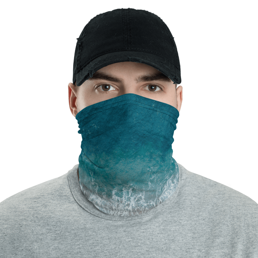 UPF Neck Gaiter / Fishing Sun Buff – Beach Wave
