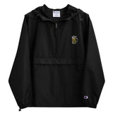 Beer Shark Embroidered Champion Packable Jacket
