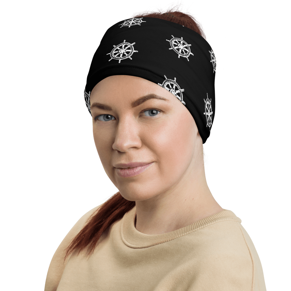 UPF Neck Gaiter / Fishing Sun Buff – Captain’s Helm Pattern