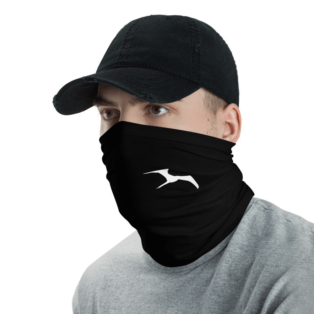 UPF Neck Gaiter / Fishing Sun Buff – Clean Black Frigate