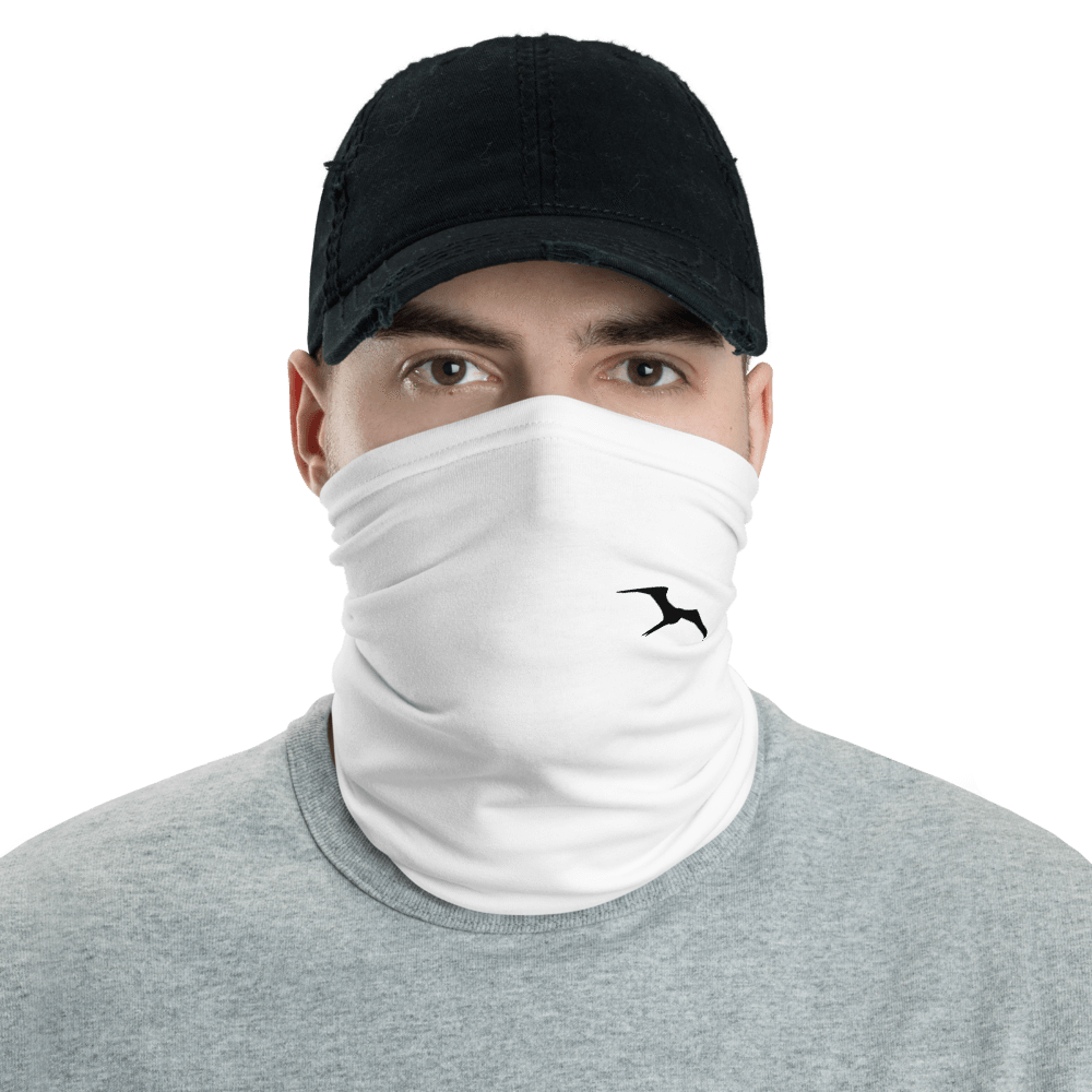 UPF Neck Gaiter / Fishing Sun Buff – Clean White Frigate