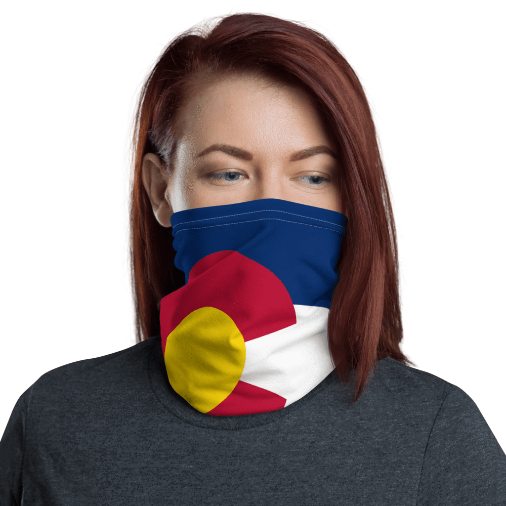 UPF Neck Gaiter / Fishing Sun Buff – Colorado Flag