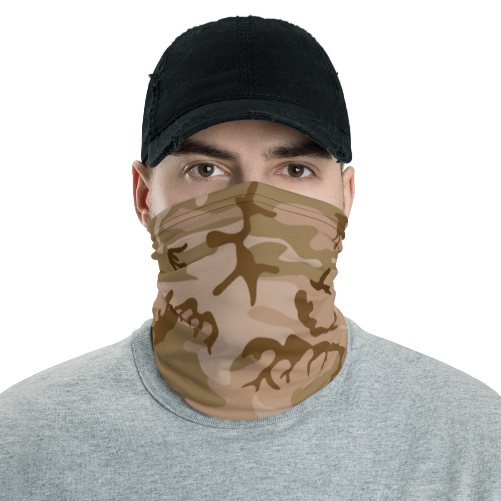 UPF Neck Gaiter / Fishing Sun Buff – Desert Camo