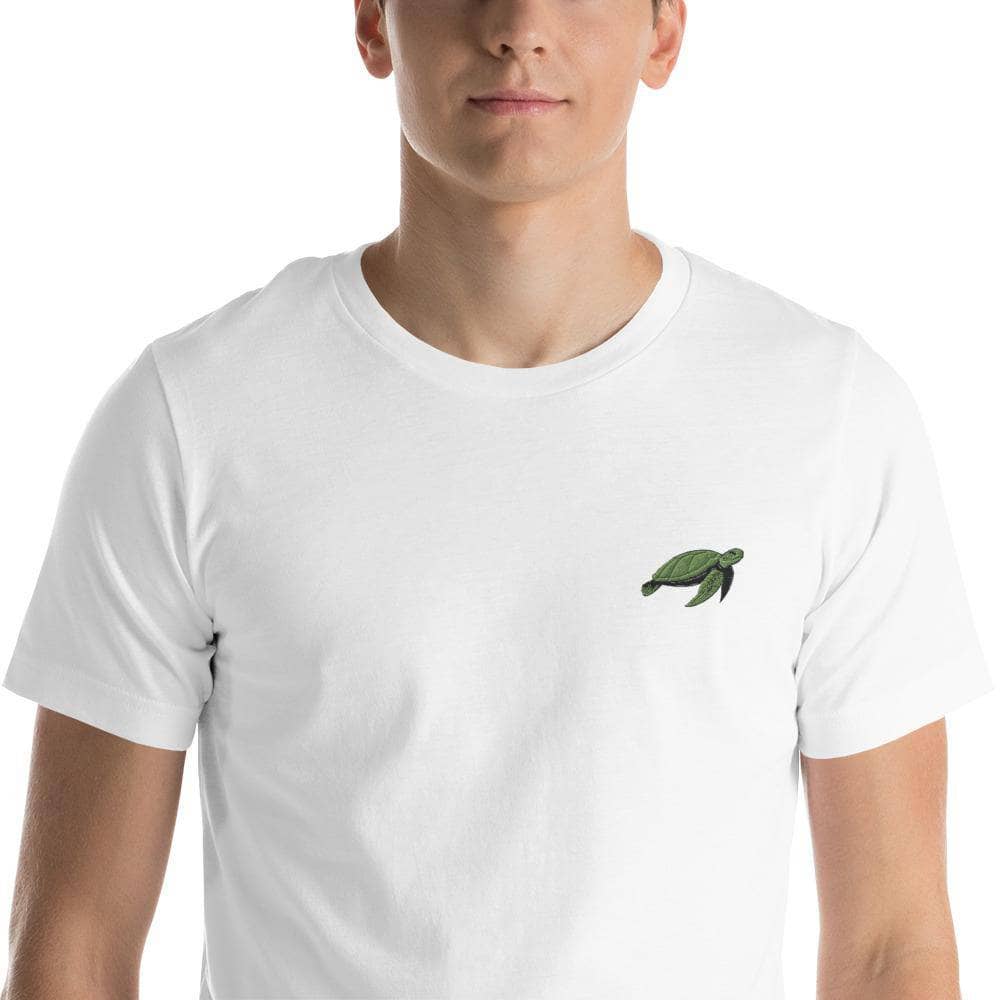 SaltWater Brewery Eco Turtle Embroidered Short-Sleeve Unisex T-Shirt