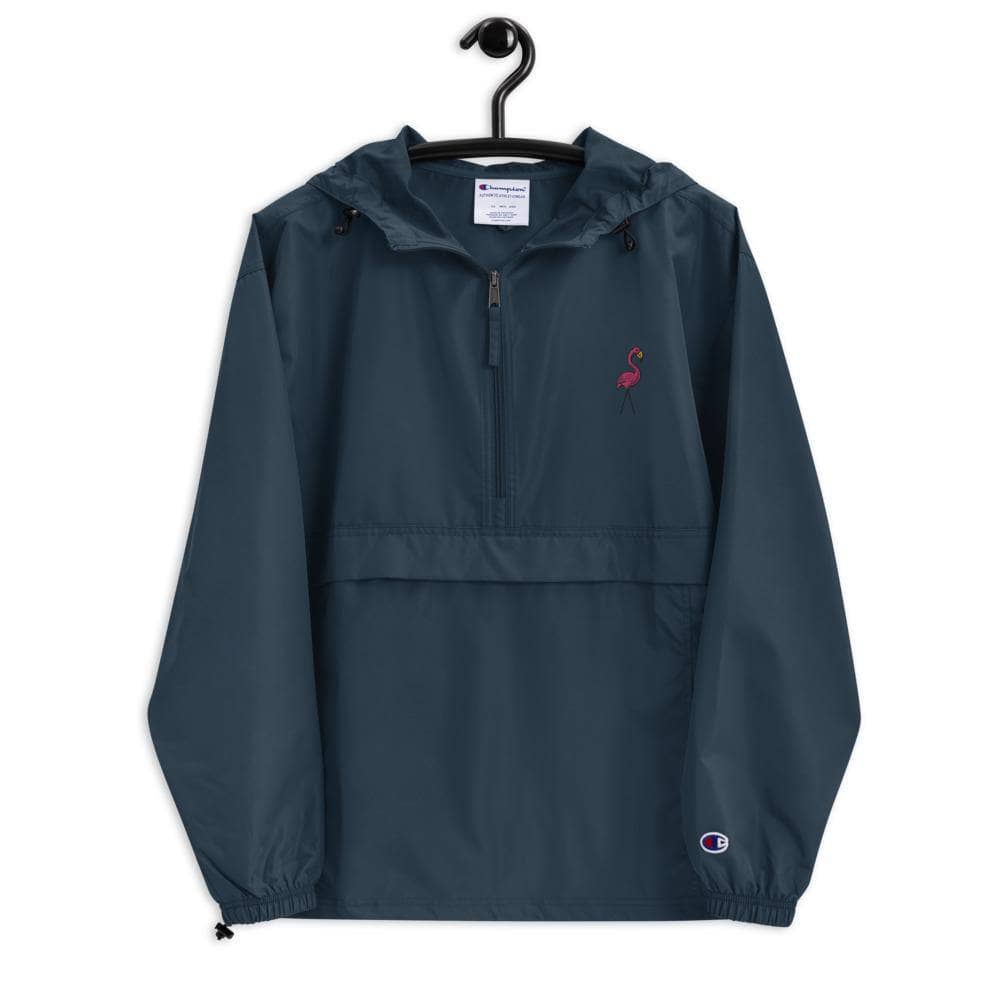 SaltWater Brewery Flamingo Embroidered Champion Packable Jacket