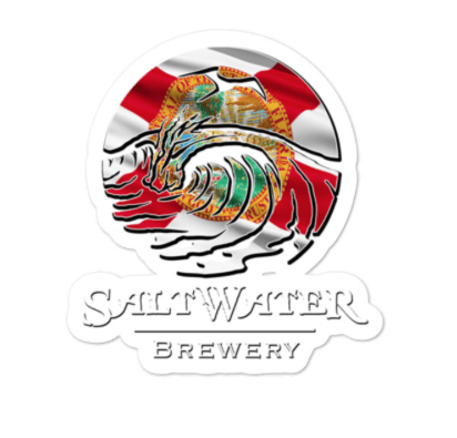 SaltWater Brewery Florida Flag Logo Sticker