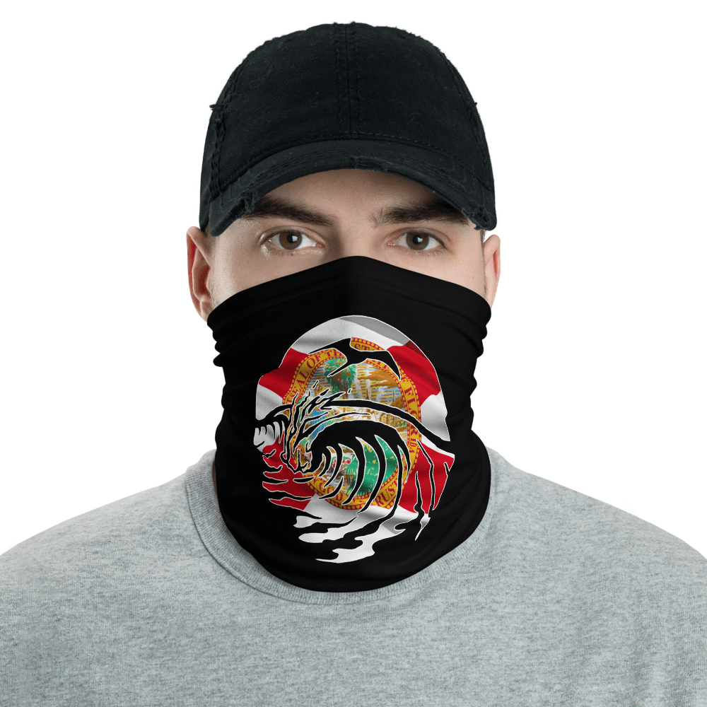 UPF Neck Gaiter / Fishing Sun Buff – Florida Flag Saltwater Logo