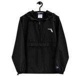 Florida Outline Embroidered Champion Packable Jacket