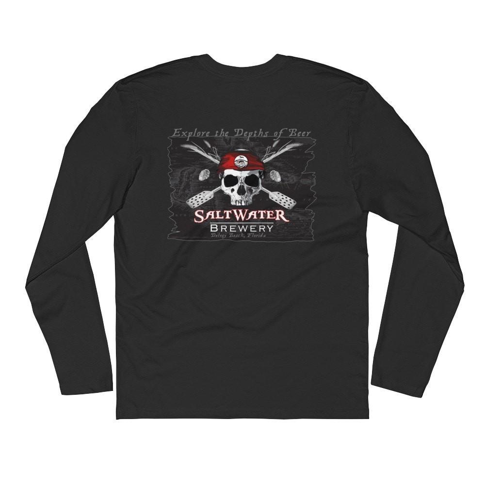 SaltWater Brewery Jolly Roger - Long Sleeve Fitted Crew
