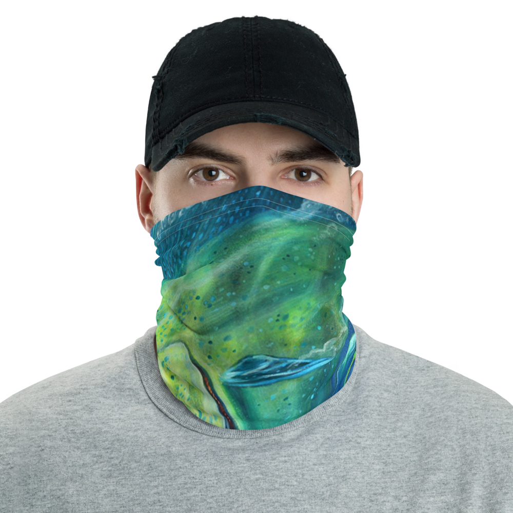 UPF Neck Gaiter / Fishing Sun Buff – Mahi-Mahi