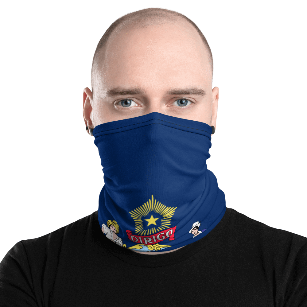UPF Neck Gaiter / Fishing Sun Buff – Maine Flag