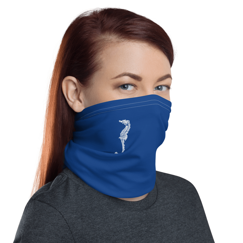 UPF Neck Gaiter / Fishing Sun Buff – Seahorse