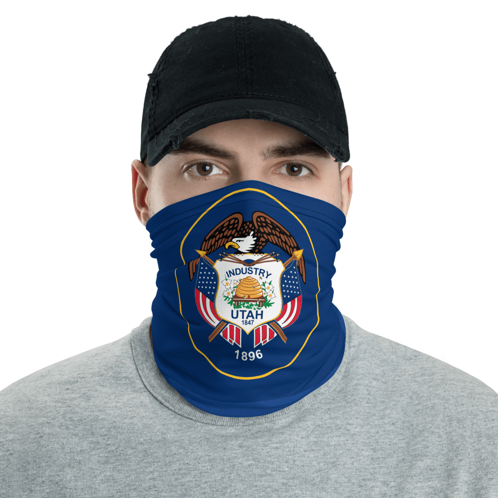 UPF Neck Gaiter / Fishing Sun Buff – Utah Flag