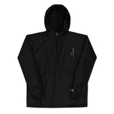Vertical Hook Embroidered Champion Packable Jacket