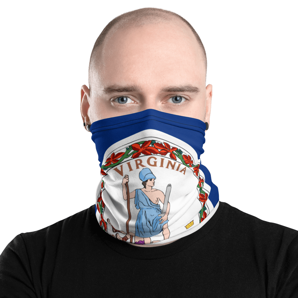 UPF Neck Gaiter / Fishing Sun Buff – Virginia Flag