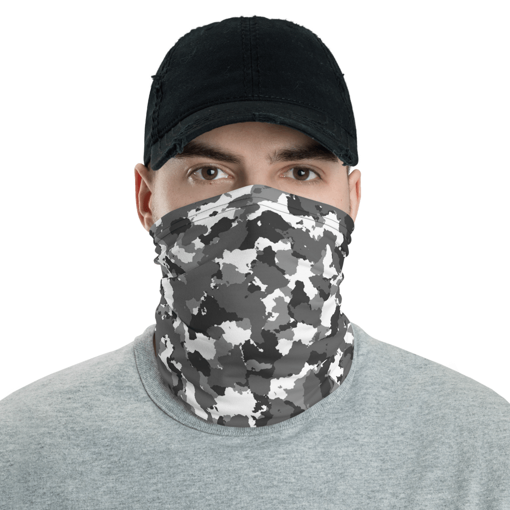 UPF Neck Gaiter / Fishing Sun Buff – Winter Camo