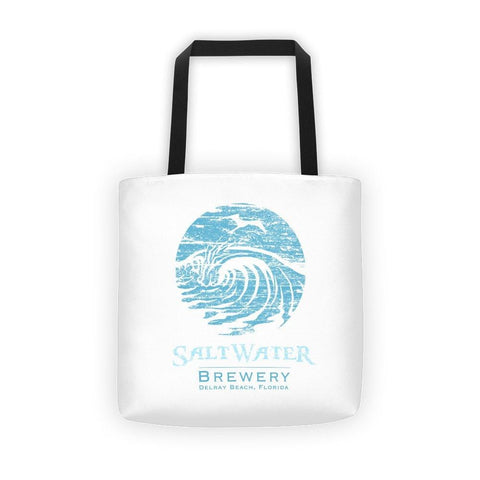 SaltWaterBrewery Ocean Blue Logo - Reusable Shopping Bag /Beach Tote