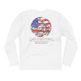 USA Logo - Long Sleeve Fitted Crew